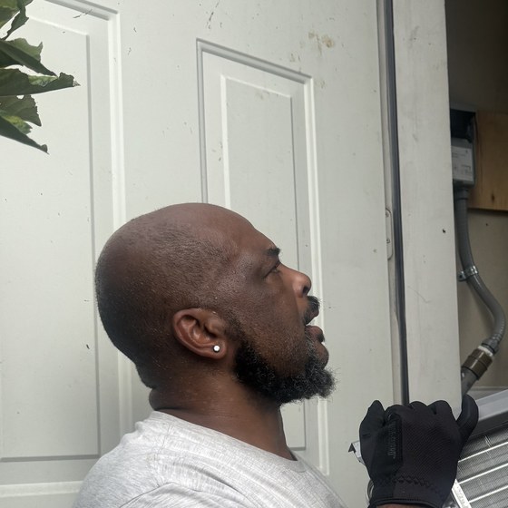 Cody Beauford on a service call